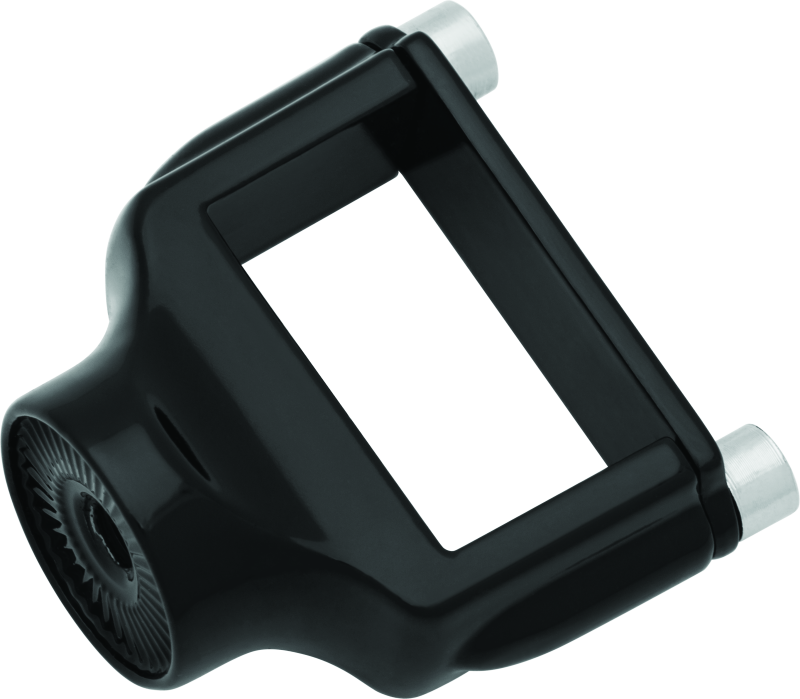 Kuryakyn Side Mount License Plate Holder Clamp 86-23 XL Models Gloss Black Kuryakyn License Plate Relocation  AXOPROS