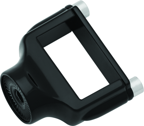 Kuryakyn Side Mount License Plate Holder Clamp 86-23 XL Models Gloss Black Kuryakyn License Plate Relocation  AXOPROS