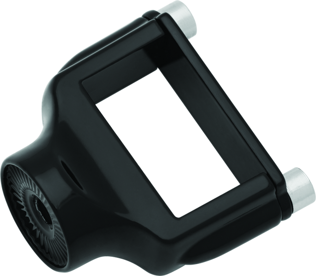 Kuryakyn Side Mount License Plate Holder Clamp 86-23 XL Models Gloss Black Kuryakyn License Plate Relocation  AXOPROS
