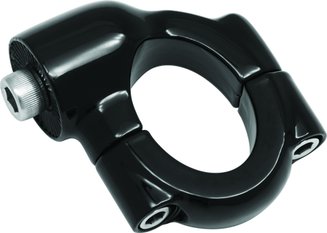 Kuryakyn Side Mount License Plate Holder Clamp Softail Models Gloss Black Kuryakyn License Plate Relocation  AXOPROS