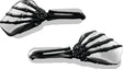 Kuryakyn Skeleton Hand Mirrors Black/Chrome Kuryakyn Rear View Mirrors  AXOPROS
