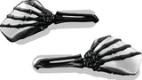Kuryakyn Skeleton Hand Mirrors Black/Chrome Kuryakyn Rear View Mirrors  AXOPROS