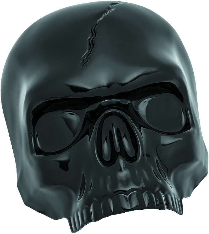 Kuryakyn Skull Horn Cover Black Kuryakyn Horn Accessories  AXOPROS
