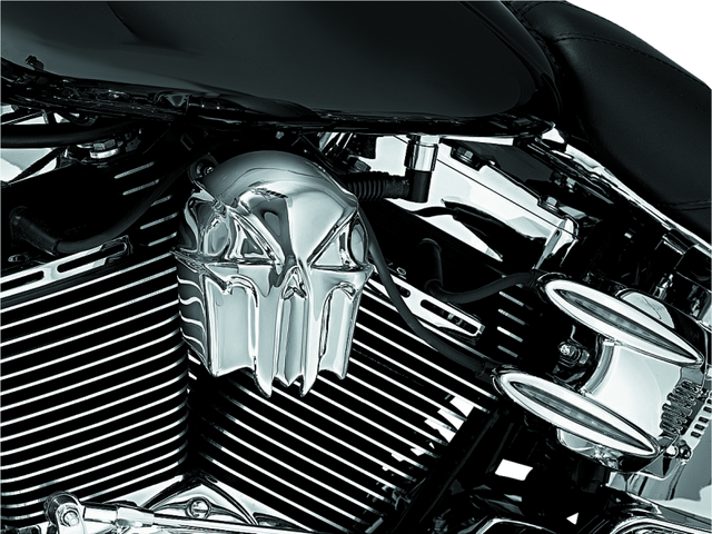 Kuryakyn Skull Horn Cover Chrome Kuryakyn Horn Accessories  AXOPROS