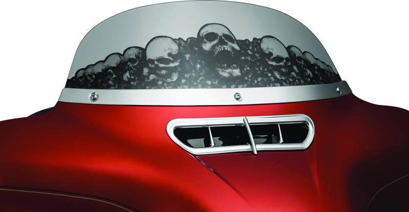 Kuryakyn Smooth Windshield Trim 14-Up Touring Chrome Kuryakyn Exterior Trim  AXOPROS