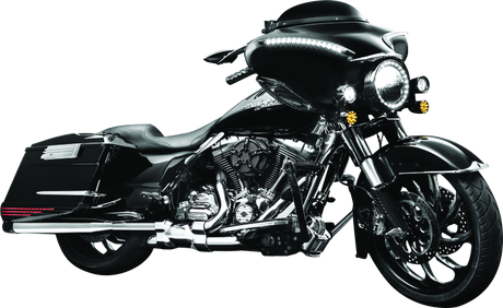 Kuryakyn Smooth Windshield Trim 96-13 Touring Gloss Black Kuryakyn Exterior Trim  AXOPROS