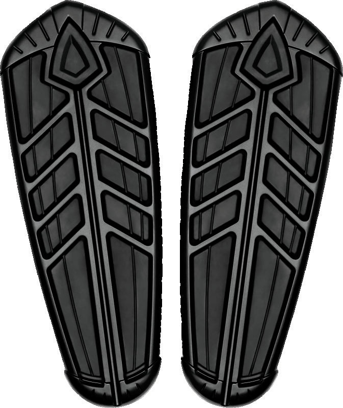 Kuryakyn Spear Driver Floorboard Inserts Satin Black Kuryakyn Footpegs  AXOPROS