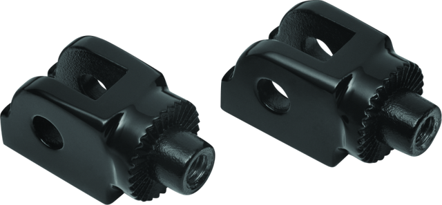 Kuryakyn Spline Driver Peg Adaptor Black Kuryakyn Footpegs  AXOPROS