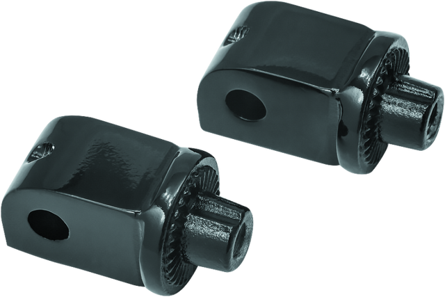 Kuryakyn Splined Adapter Honda & Yamaha Gloss Black Kuryakyn Footpegs  AXOPROS