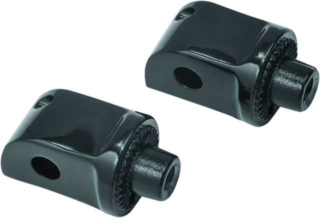 Kuryakyn Splined Adapter Kawasaki & Yamaha Gloss Black Kuryakyn Footpegs  AXOPROS