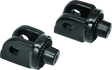 Kuryakyn Splined Adapter Mount Gloss Black Kuryakyn Footpegs  AXOPROS