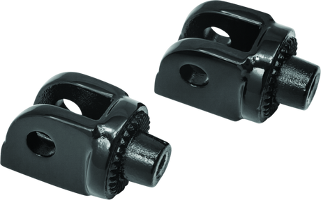 Kuryakyn Splined Adapter Mount Gloss Black Kuryakyn Footpegs  AXOPROS