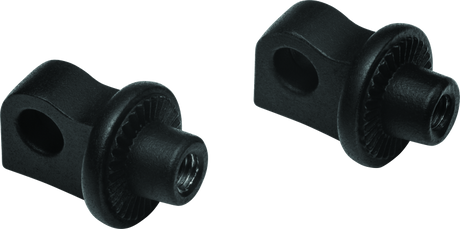 Kuryakyn Splined Peg Adaptors Satin Black Kuryakyn Footpegs  AXOPROS