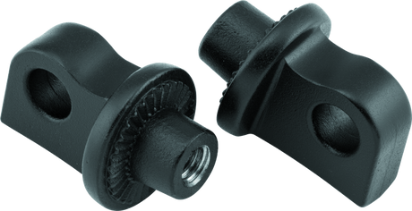 Kuryakyn Splined Peg Adaptors Satin Black Kuryakyn Footpegs  AXOPROS