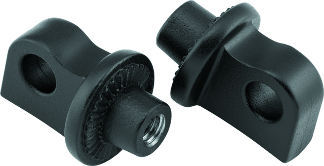 Kuryakyn Splined Peg Adaptors Satin Black Kuryakyn Footpegs  AXOPROS