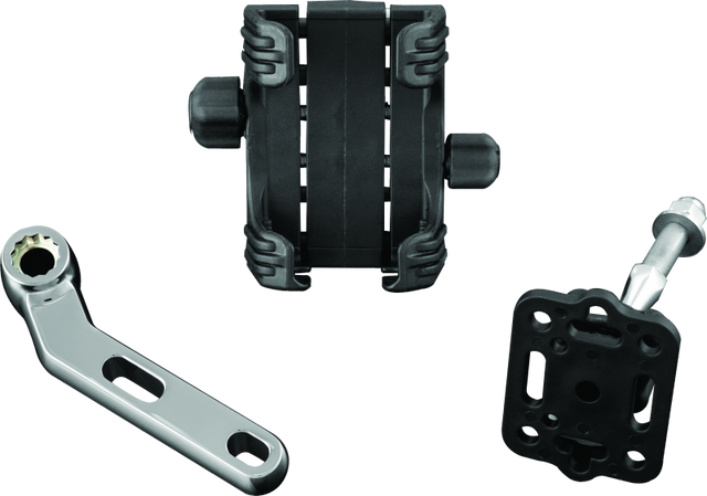 Kuryakyn Standard Cradle Tech-Connect Perch Mount Chrome Kuryakyn Phone Holders  AXOPROS