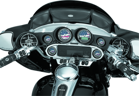 Kuryakyn Stereo Accent 96-13 FL Touring Models Chrome Kuryakyn Exterior Trim  AXOPROS