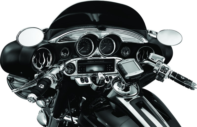 Kuryakyn Stereo Accent 96-13 FL Touring Models Chrome Kuryakyn Exterior Trim  AXOPROS