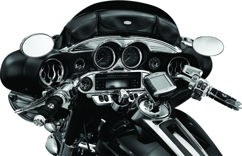 Kuryakyn Stereo Accent 96-13 FL Touring Models Chrome Kuryakyn Exterior Trim  AXOPROS