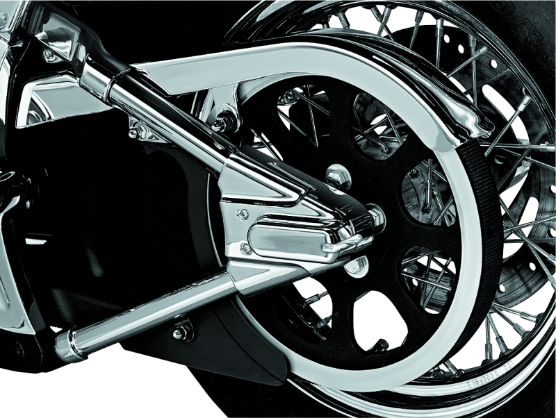 Kuryakyn Swingarm Cover Kit - Unlighted 00-07 Softail Models Chrome Kuryakyn Swingarms  AXOPROS
