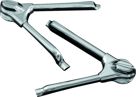 Kuryakyn Swingarm Tube Covers 08-17 Softail Models Chrome Kuryakyn Swingarms  AXOPROS