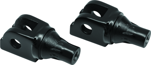 Kuryakyn Taper Driver Peg Adaptor Black Kuryakyn Footpegs  AXOPROS