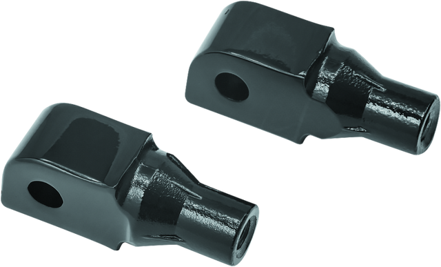 Kuryakyn Tapered Adapter Honda Gloss Black Kuryakyn Footpegs  AXOPROS