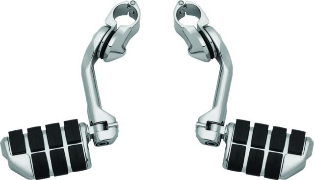 Kuryakyn Tour-Tech Cruise 6in Mount Arm With Dually ISO Pegs 1-1/4in Clamp Chrome Kuryakyn Footpegs  AXOPROS