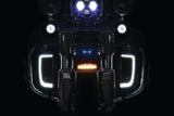 Kuryakyn Tracer L.E.D. Front Turn Signal Insert, White/Amber Light, Smoke Lens 1157 Kuryakyn Bulbs  AXOPROS