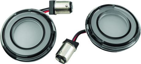 Kuryakyn Tracer L.E.D. Turn Signal Inserts Red/Red Smoke Lens Rear Kuryakyn Light Accessories and Wiring  AXOPROS
