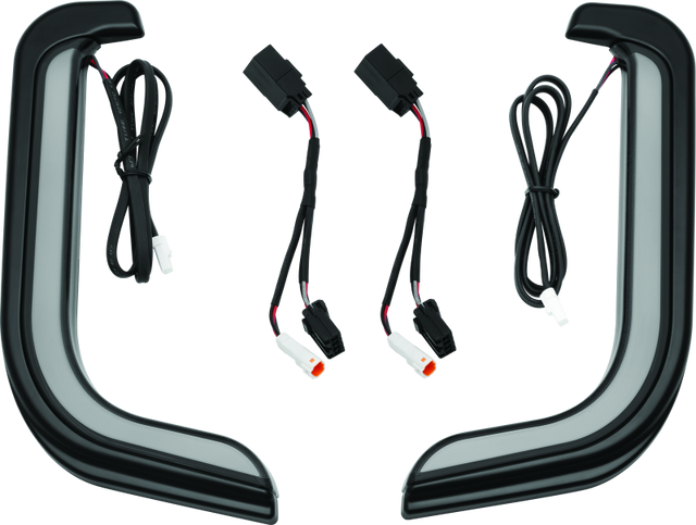 Kuryakyn Tracer LED Fairing Lower Accents Black Kuryakyn Light Bars & Cubes  AXOPROS