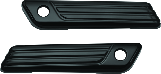 Kuryakyn Tri-Line Saddlebag Hinge Covers Gloss Black Kuryakyn Bags - Saddlebags  AXOPROS