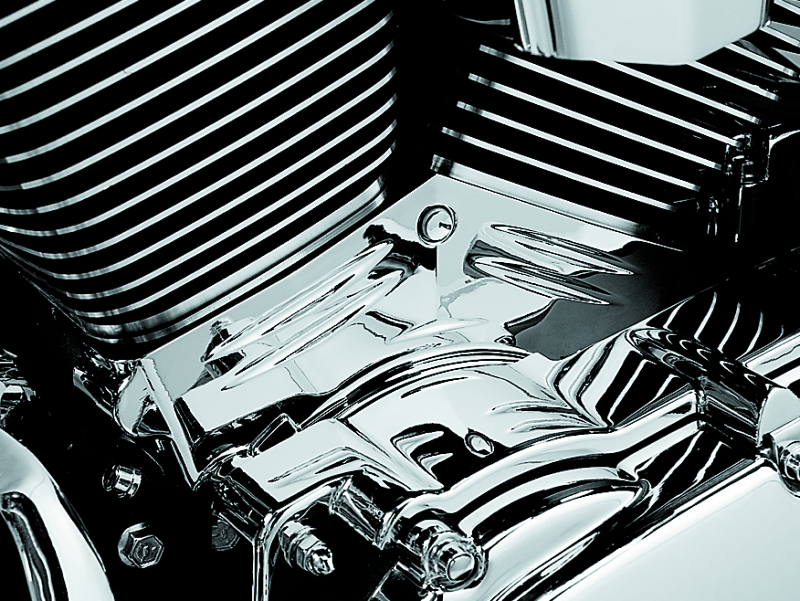 Kuryakyn Twin Cam Cylinder Base Cover 99-06 Chrome Kuryakyn Engine Covers  AXOPROS