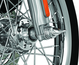 Kuryakyn Twisted Axle Caps Chrome Kuryakyn Hardware - Singles  AXOPROS