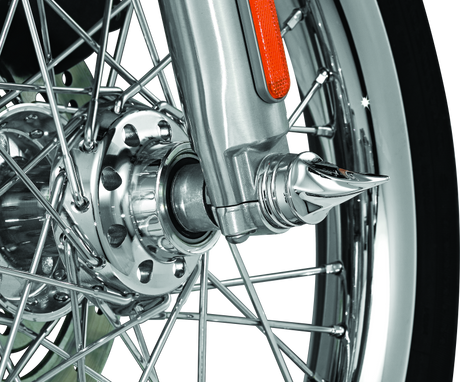 Kuryakyn Twisted Axle Caps Chrome Kuryakyn Hardware - Singles  AXOPROS