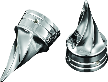 Kuryakyn Twisted Axle Caps Chrome Kuryakyn Hardware - Singles  AXOPROS