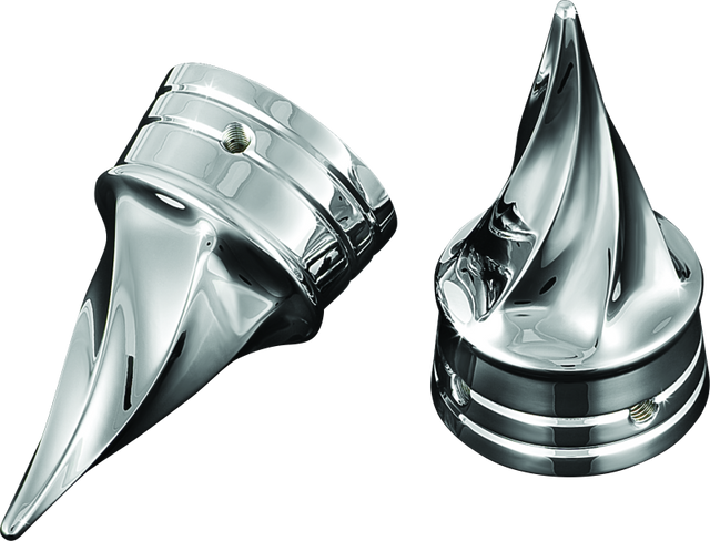 Kuryakyn Twisted Axle Caps Chrome Kuryakyn Hardware - Singles  AXOPROS