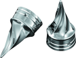 Kuryakyn Twisted Axle Caps Chrome Kuryakyn Hardware - Singles  AXOPROS