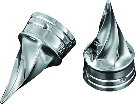 Kuryakyn Twisted Axle Caps Chrome Kuryakyn Hardware - Singles  AXOPROS