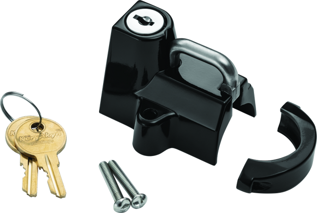 Kuryakyn Universal Helmet Lock 7/8-1-1/4 Black Kuryakyn Helmets and Accessories  AXOPROS