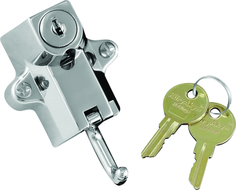 Kuryakyn Universal Helmet Lock 7/8in-1-1/4in Mount Chrome Kuryakyn Helmets and Accessories  AXOPROS