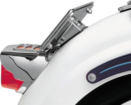 Kuryakyn Universal Laydown License Holder Chrome Kuryakyn License Plate Relocation  AXOPROS