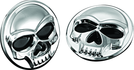 Kuryakyn Universal Zombie Medallions 2in Diameter Chrome Kuryakyn Exterior Trim  AXOPROS