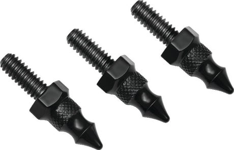 Kuryakyn Windshield Mount Spikes 1/4-20X5/8in 96-13 FLH Touring Black Kuryakyn Hardware Kits - Other  AXOPROS