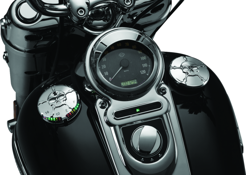 Kuryakyn Zombie Fuel & Battery Gauge Chrome Kuryakyn Gauges  AXOPROS