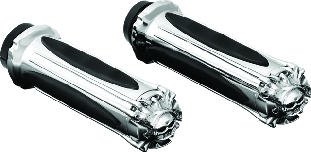 Kuryakyn Zombie Grips Throttle-By-Wire Chrome Kuryakyn Grips  AXOPROS