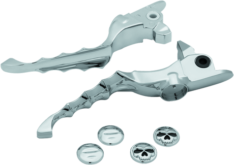 Kuryakyn Zombie Lever Set 17-Up Touring Chrome Kuryakyn Levers  AXOPROS