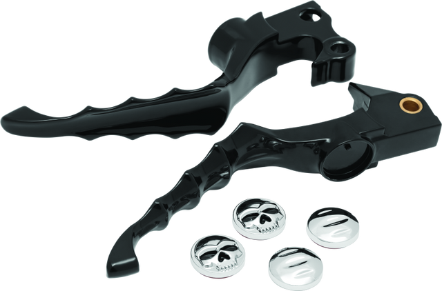Kuryakyn Zombie Levers 04-13 XL Models Gloss Black Kuryakyn Levers  AXOPROS