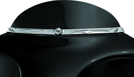 Kuryakyn Zombie Windshield Trim 96-13 Touring Chrome Kuryakyn Exterior Trim  AXOPROS