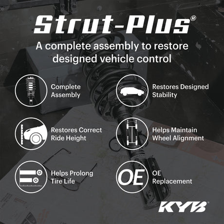 KYB 17-19 Honda CR-V / 20-22 Honda CR-V L4 1.5L 1497cc Strut-Plus Assembly - Front Left KYB Shock & Spring Kits  AXOPROS